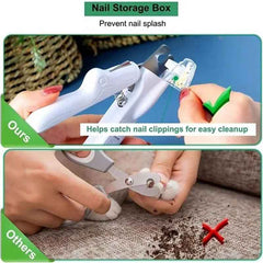 Pet Nail Clippers with LED Light - Gentle Grooming Solution for Dogs and Cats
