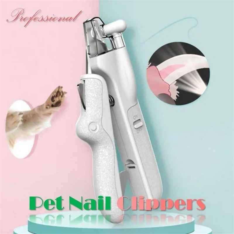 Pet Nail Clippers with LED Light - Gentle Grooming Solution for Dogs and Cats