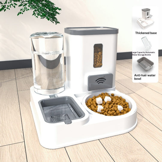 Pet Food &amp; Water Station – High Grade Gray