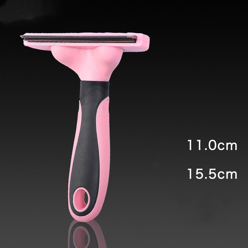 Non-Slip De-Shedding Comb for Dogs &amp; Cats – Pink