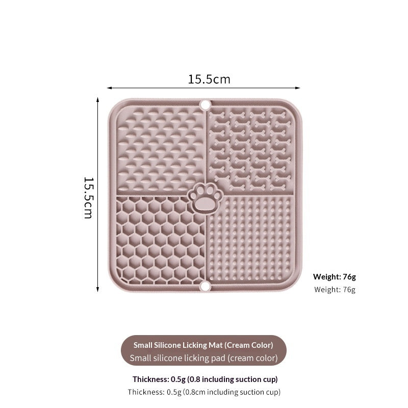 Silicone Lick Mat – 8 Colours – Apricot