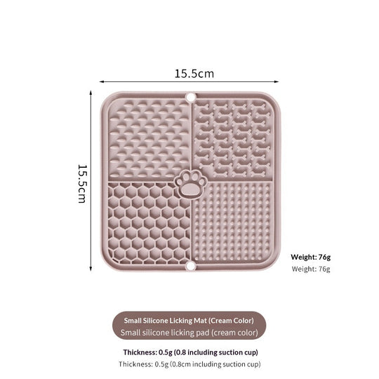 Silicone Lick Mat – 8 Colours – Apricot