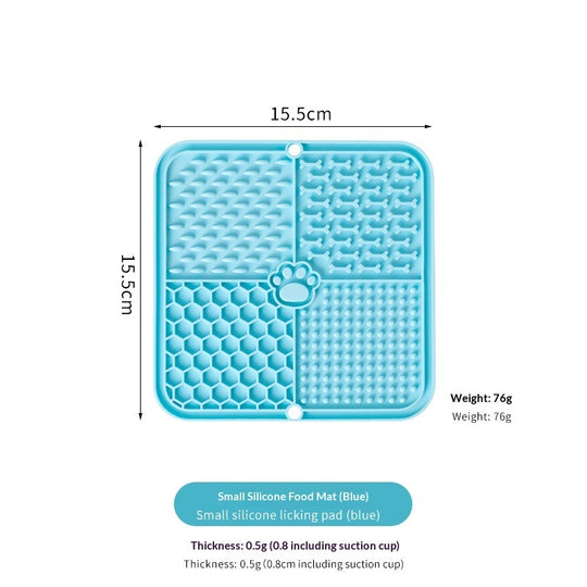 Silicone Lick Mat – 8 Colours – Blue