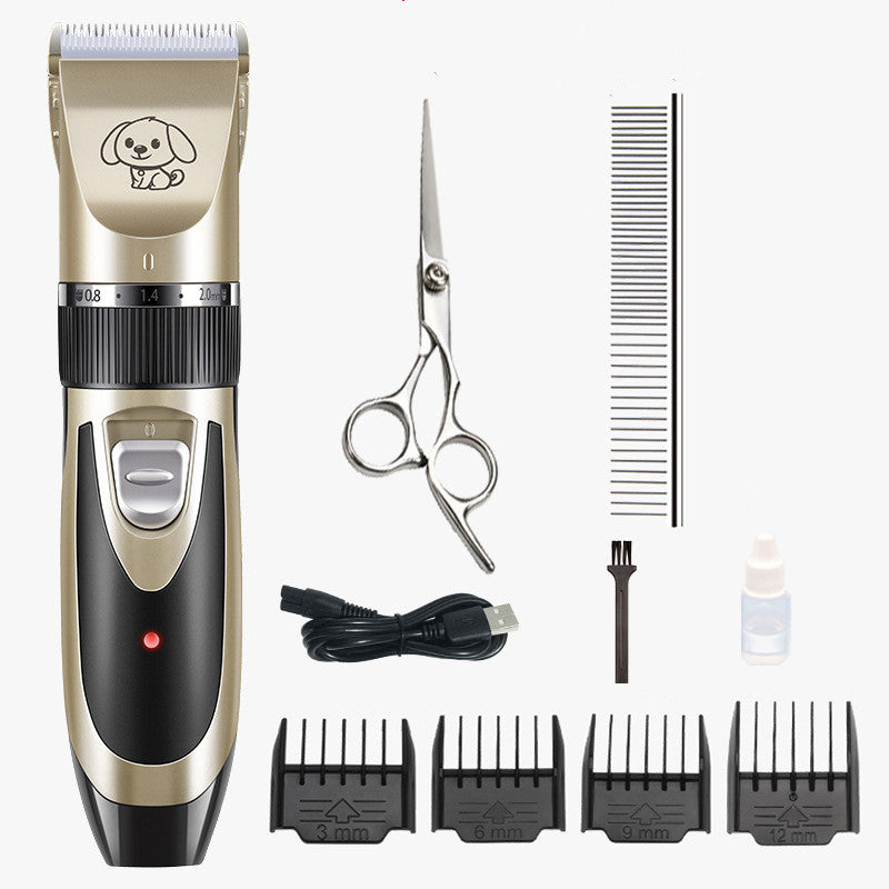 Cordless Pet Clipper Grooming Kit – Gold set US