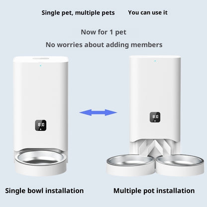 Smart Automatic Feeder with Three Stainless Bowls – view 3