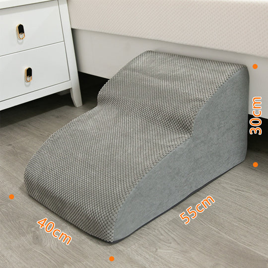 Two-Step Bedside Pet Ladder – 30 cm – Gray