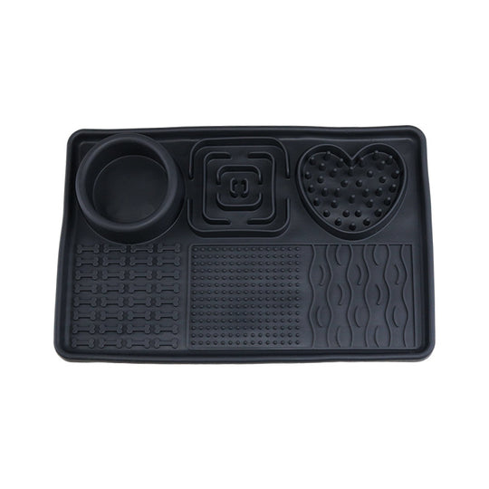 Silicone Pet Bowl &amp; Slow-Feed Mat Set – view 2