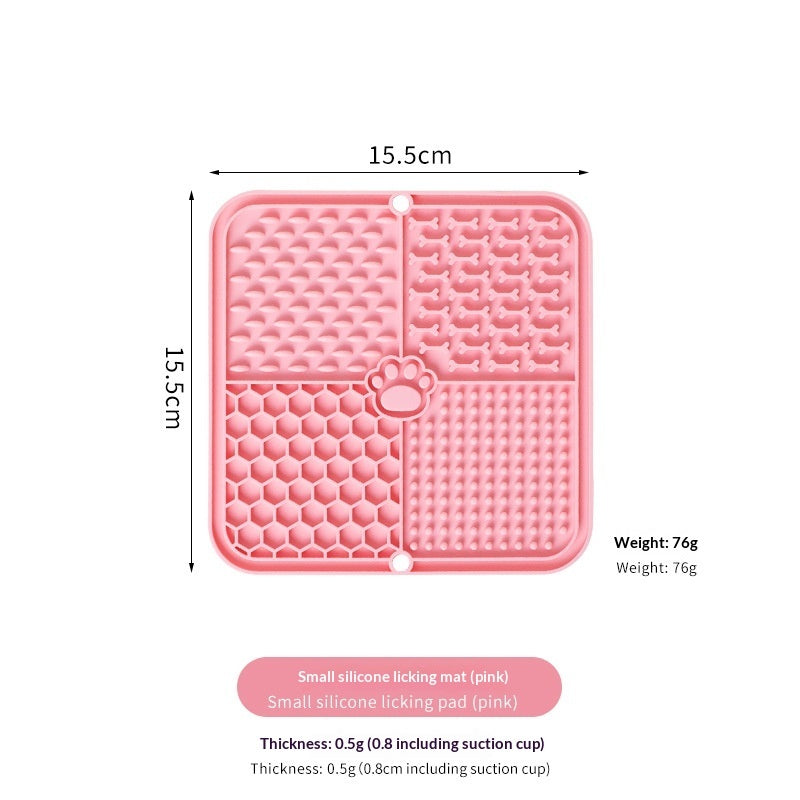 Silicone Lick Mat – 8 Colours – Pink