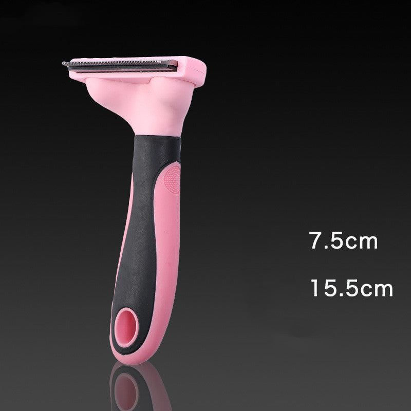 Non-Slip De-Shedding Comb for Dogs &amp; Cats – Pink