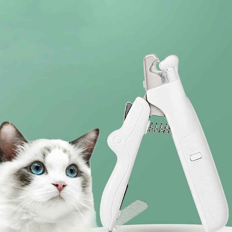 Pet Nail Clippers with LED Light - Gentle Grooming Solution for Dogs and Cats