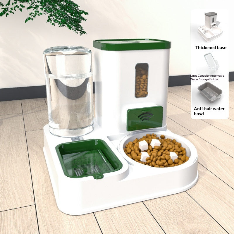 Pet Food &amp; Water Station – New Grass Green