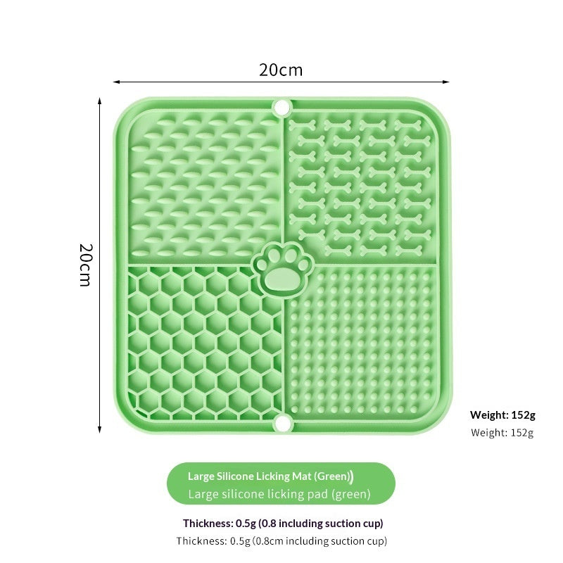 Silicone Lick Mat – 8 Colours – Green