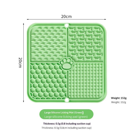 Silicone Lick Mat – 8 Colours – Green