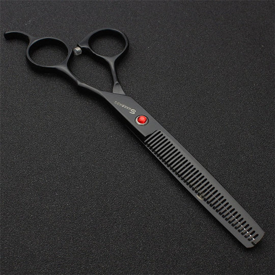 Professional Pet Grooming Scissors – 7 inch – Black Thinning Scissors