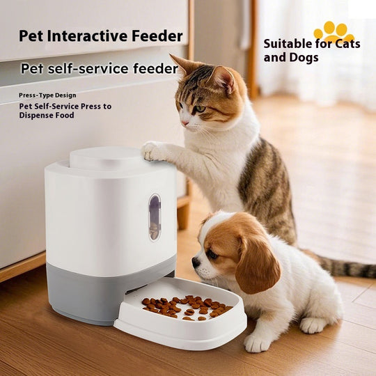 Press-to-Feed Pet Food Dispenser – 1.5L
