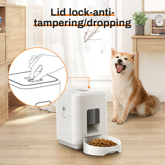 2L Automatic Pet Feeder – Button, Wi-Fi or Camera – view 3