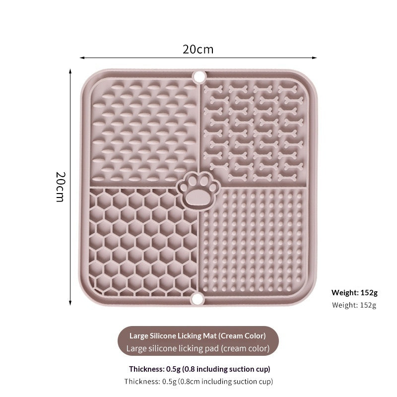 Silicone Lick Mat – 8 Colours – Apricot