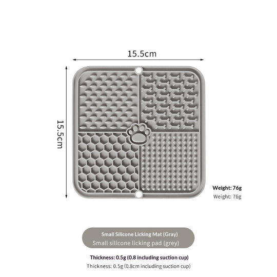 Silicone Lick Mat – 8 Colours – Light Gray