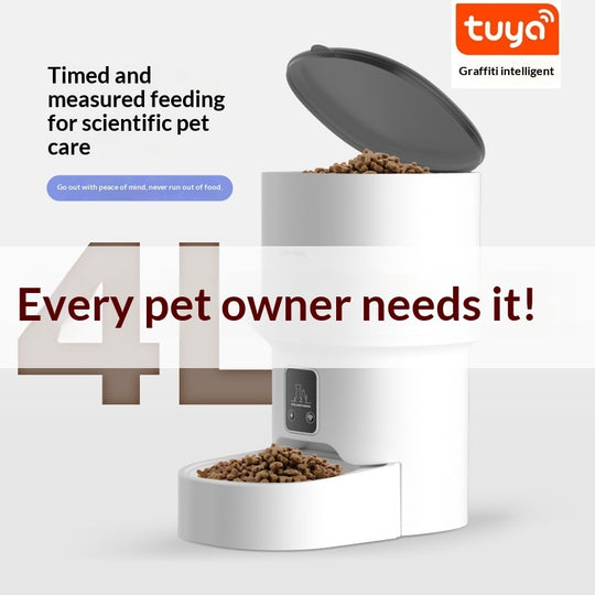 Automatic Pet Feeder – Button or App Control – view 3