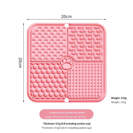 Silicone Lick Mat – 8 Colours – Pink