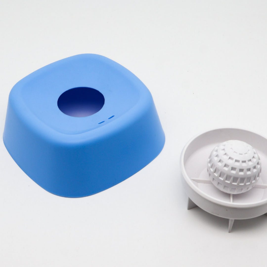 Slow Feeder Ball Bowl – Non-Slip – Blue